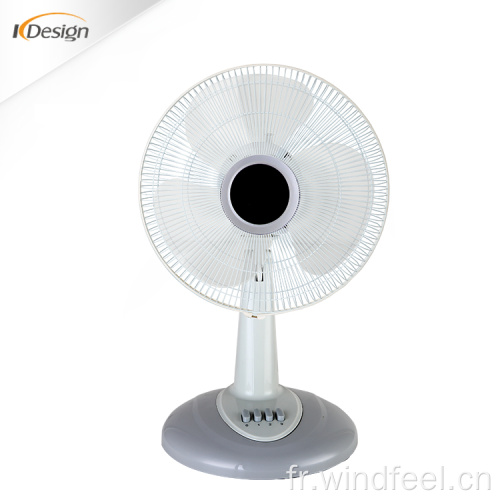 Ventilateurs de table oscillants oscillants blancs de 5 lame